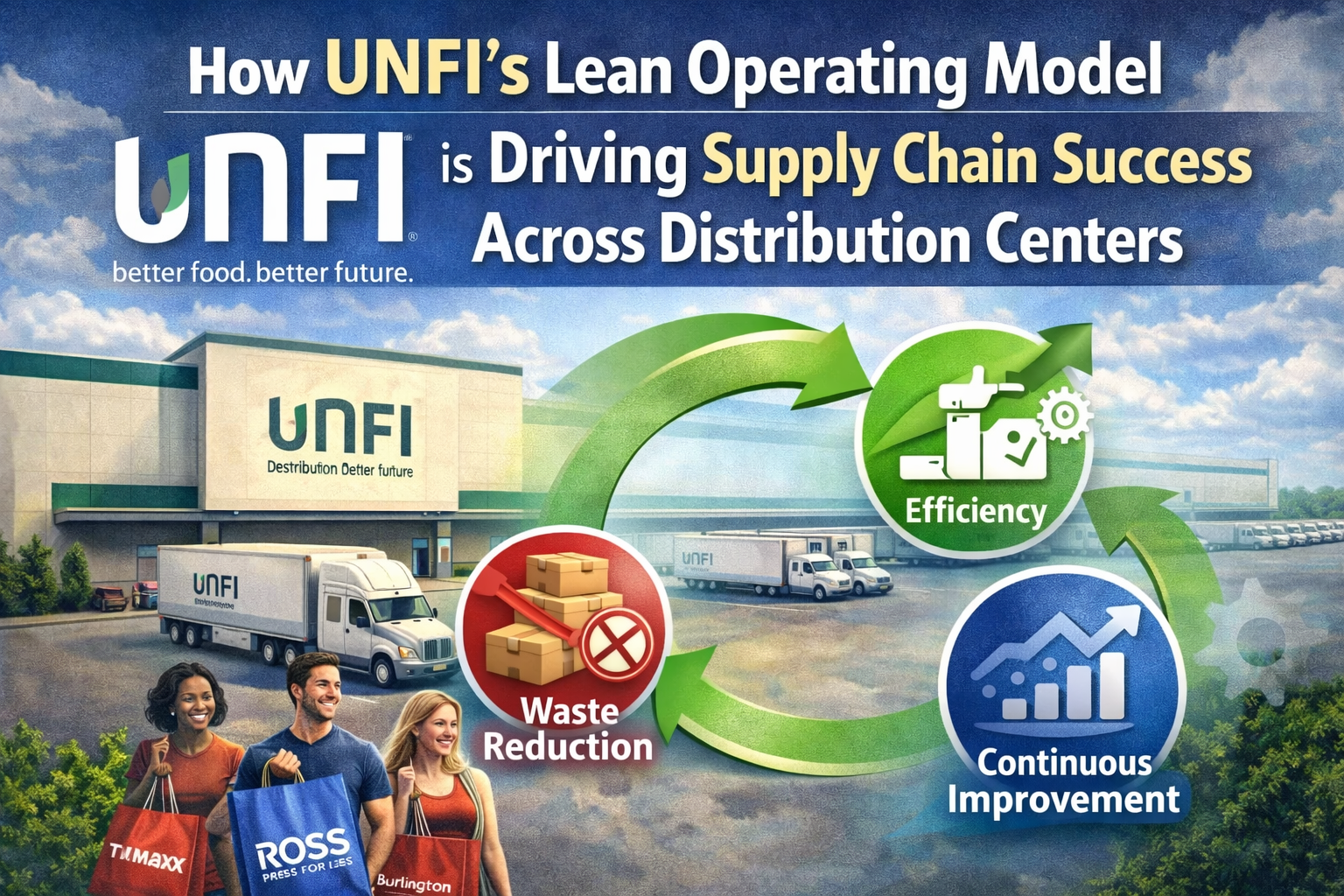 Come il modello operativo Lean di UNFI sta guidando il successo della supply chain nei centri di distribuzione