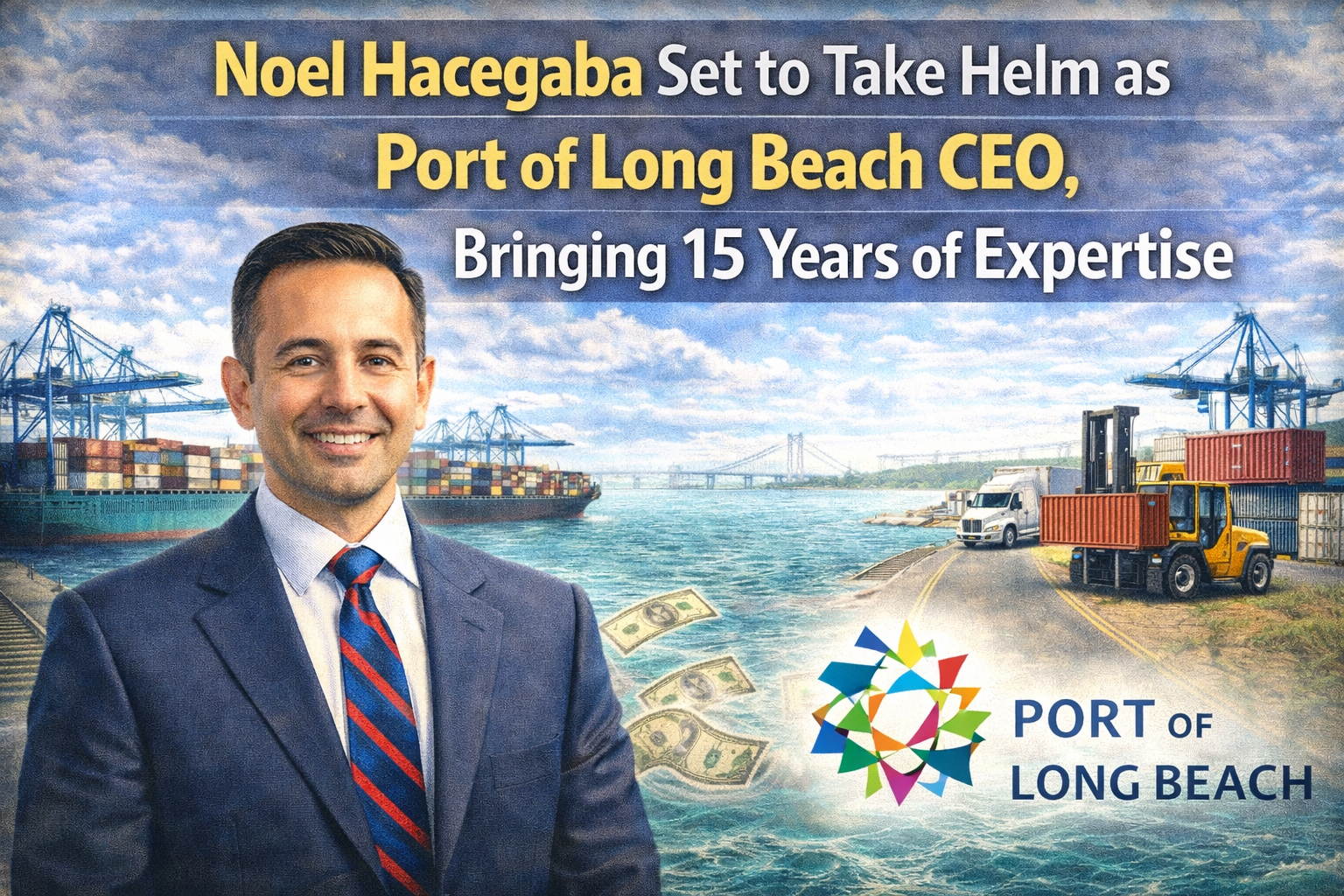 Noel Hacegaba Set to Take Helm as Port of Long Beach CEO, Bringing 15 Years of Expertise