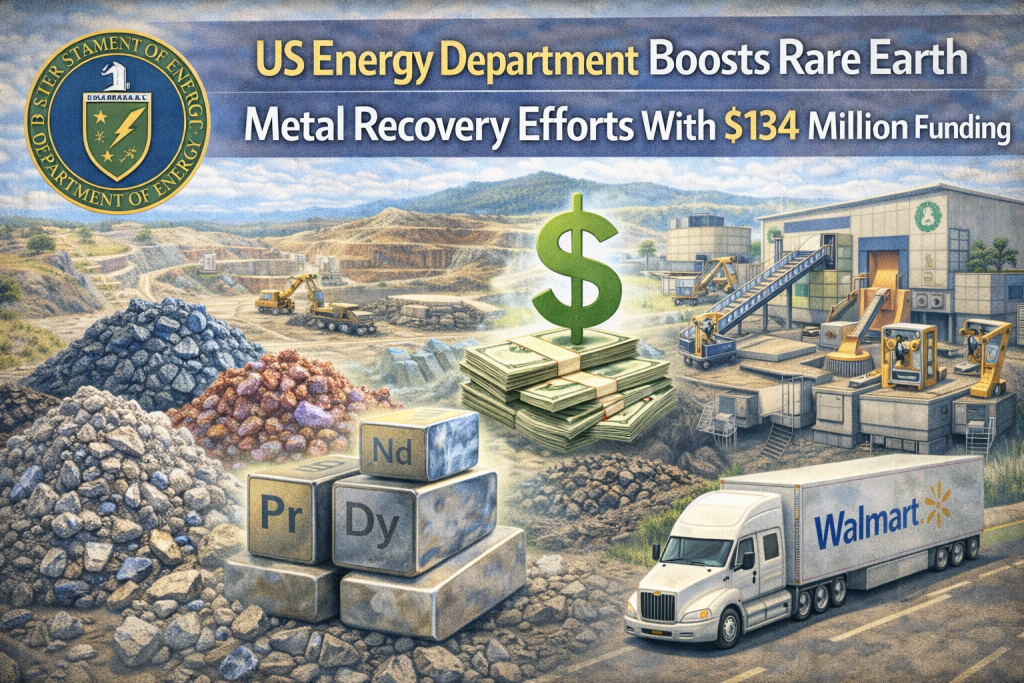 US Energy Department Boosts Rare Earth Metal Recovery Efforts With 4 Million Funding