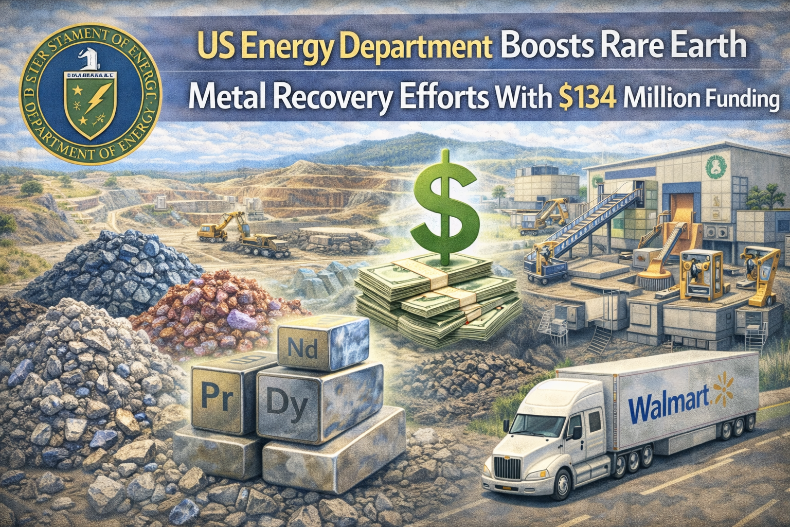 US Energy Department Boosts Rare Earth Metal Recovery Efforts With £4 Million Funding