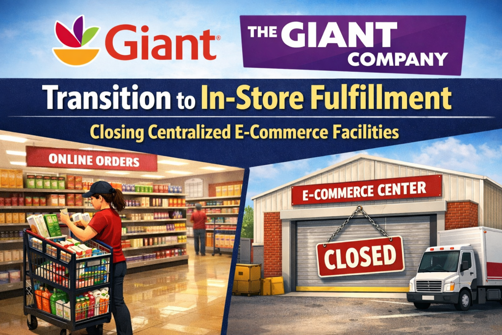 Giant Food and The Giant Company Transition to In-Store Fulfillment, Closing Centralized E-Commerce Facilities