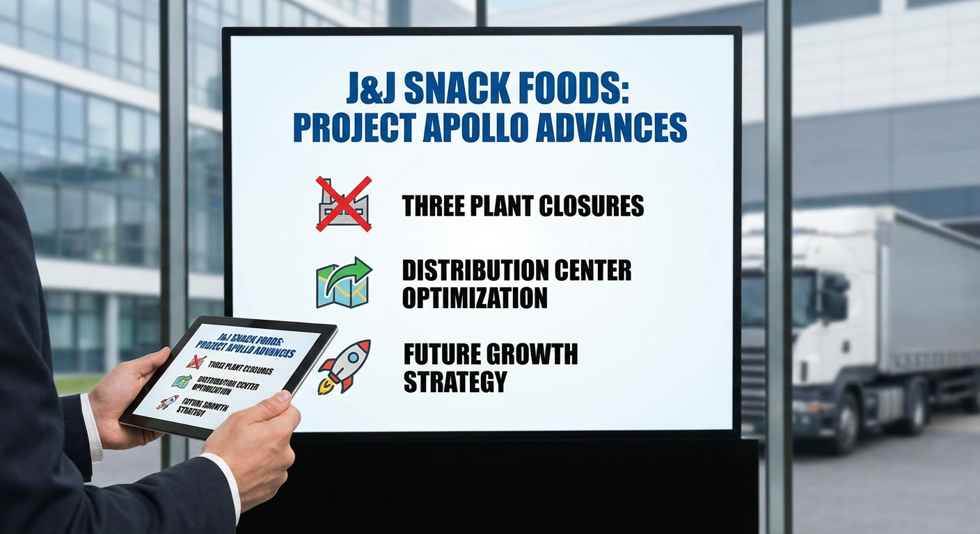 J&J Snack Foods Advances Project Apollo with Three Plant Closures and Distribution Center Optimization