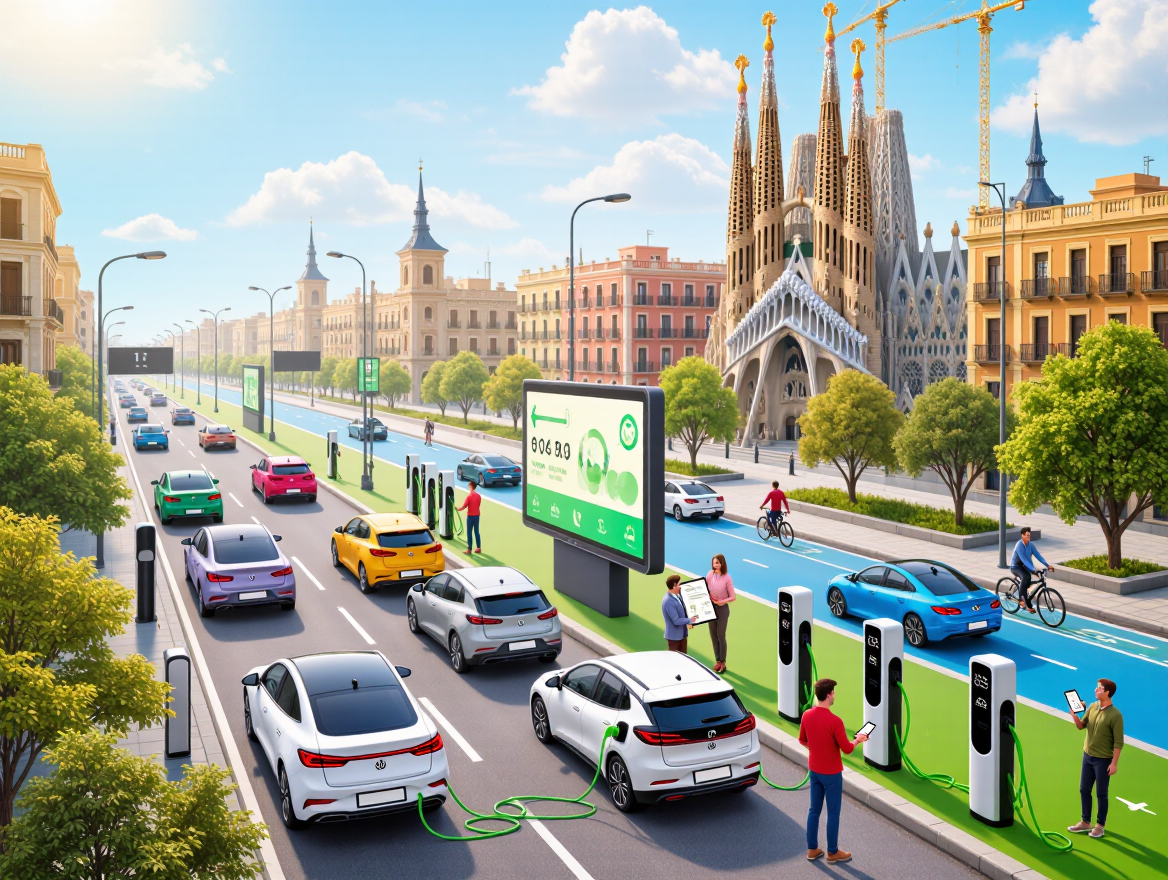 Analiza Hiszpanii w kierunku zrównoważonej mobilności i jej pozycji w europejskim wyścigu pojazdów elektrycznych