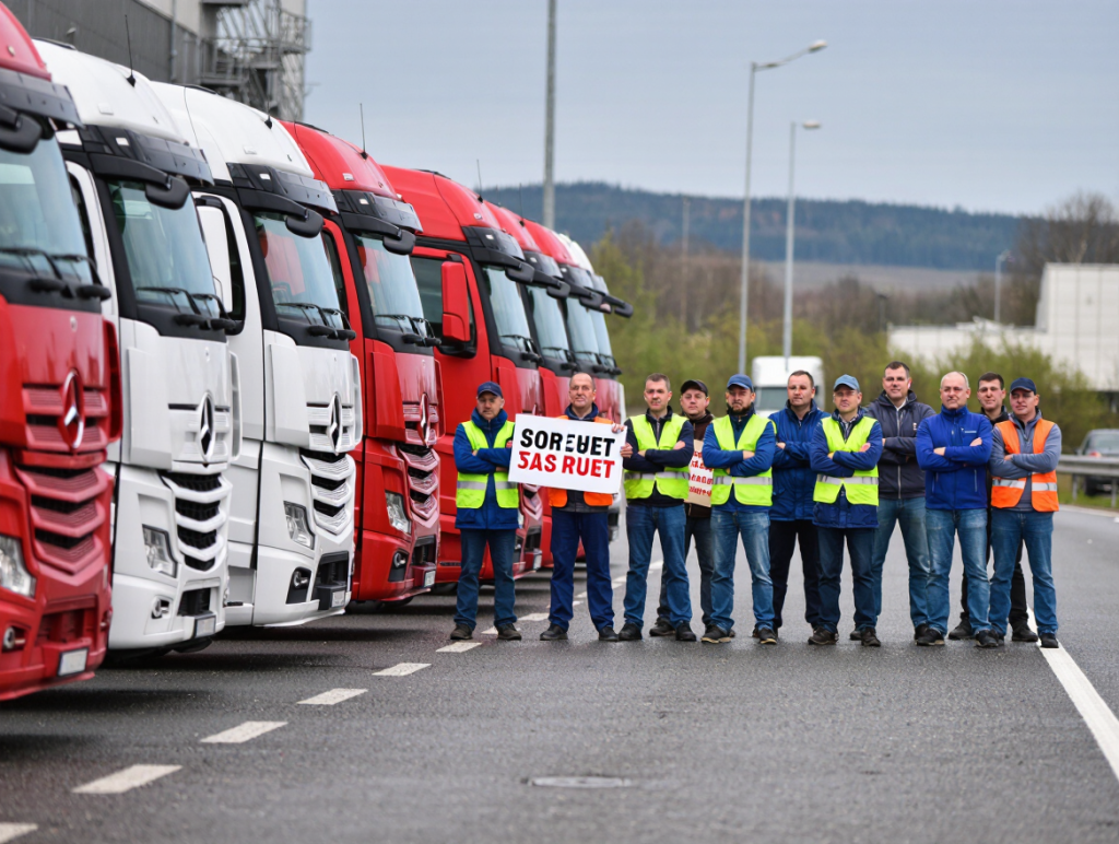 Navarra’s Lorry Drivers Launch Strike Seeking New Labour Agreement After 17 Years Without Pay Rises