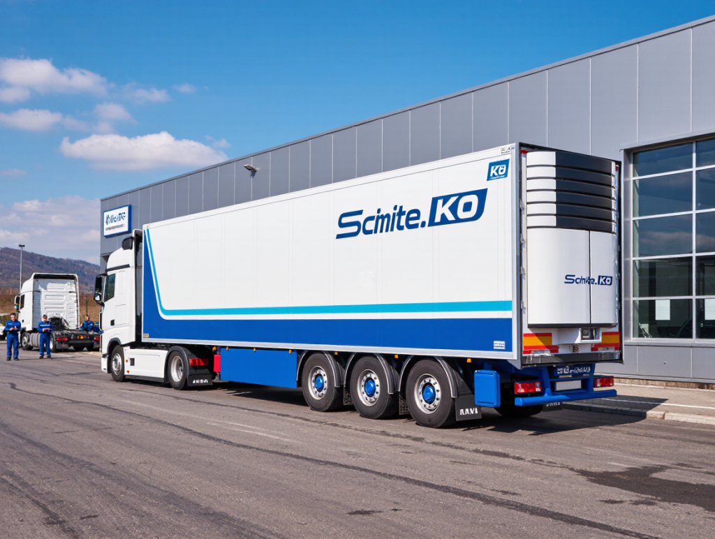 Schmitz Cargobull lanserar det helelektriska kylsläpet S.KOe COOL på österrikisk verkstad