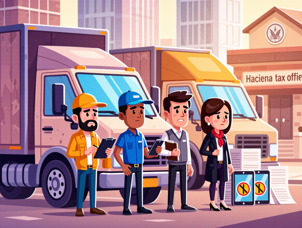 Les associations de transport expriment leur frustration face au retard de Hacienda concernant le renouvellement des modules fiscaux, ce qui affecte des milliers de transporteurs indépendants.