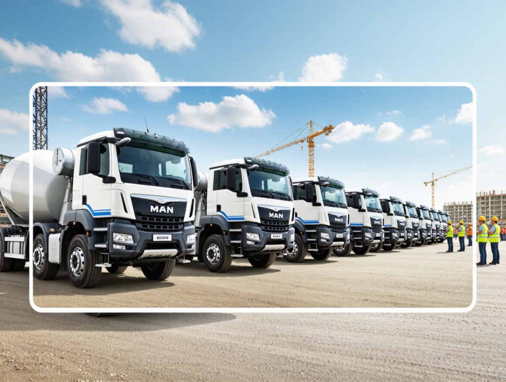Transportes Arranz Boosts Construction Capacity with 71 New MAN TGS 35.440 8×4 Concrete Mixers
