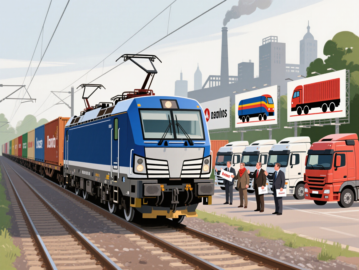 European Rail Freight Opposes New EU Directive on Truck Transport Over Environmental and Market Impact