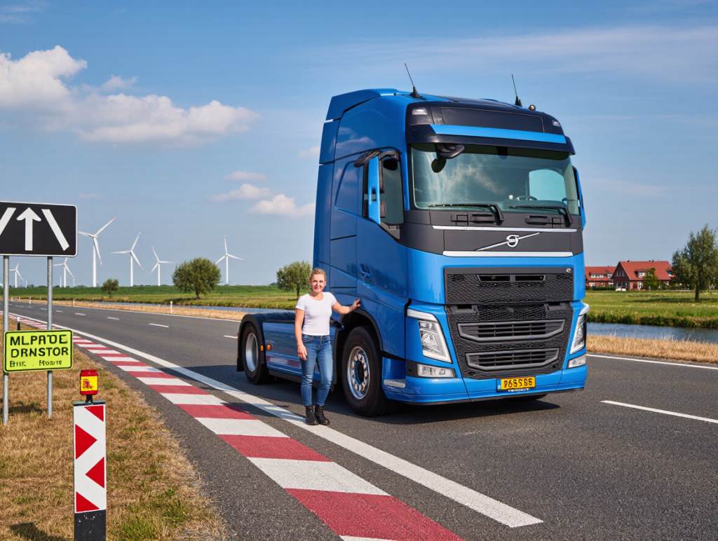 Exploring European Roads with Polish Trucker Iwona Blecharczyk Driving Her Volvo Truck Across Spain and the Netherlands