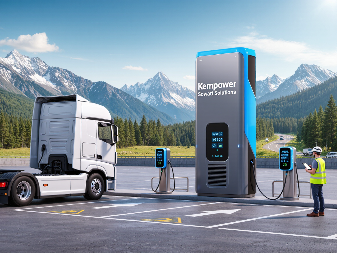 Kempower and Sowatt Solutions Unveil Advanced 560 kW Electric Truck Charger at Mont Blanc Strategic Route