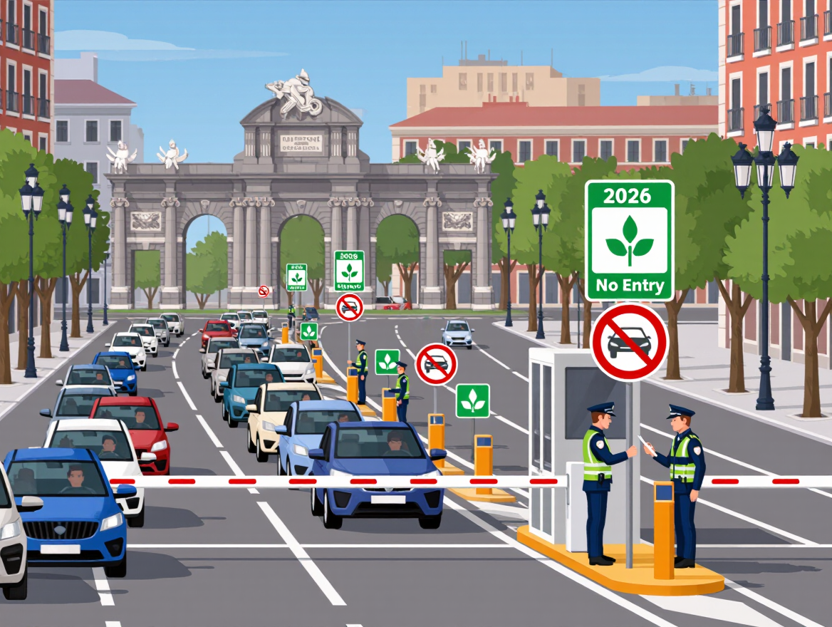 Madrid Extends Moratorium on Access Ban for Vehicles Without Environmental Labels Until End of 2026
