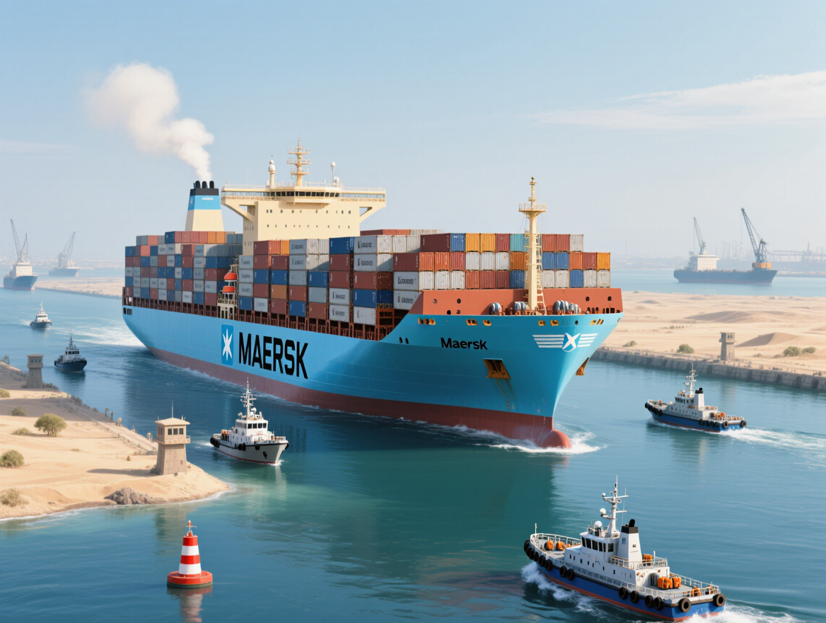 Maersk Holds Off on Resuming Suez Canal Transits While Security Issues Persist