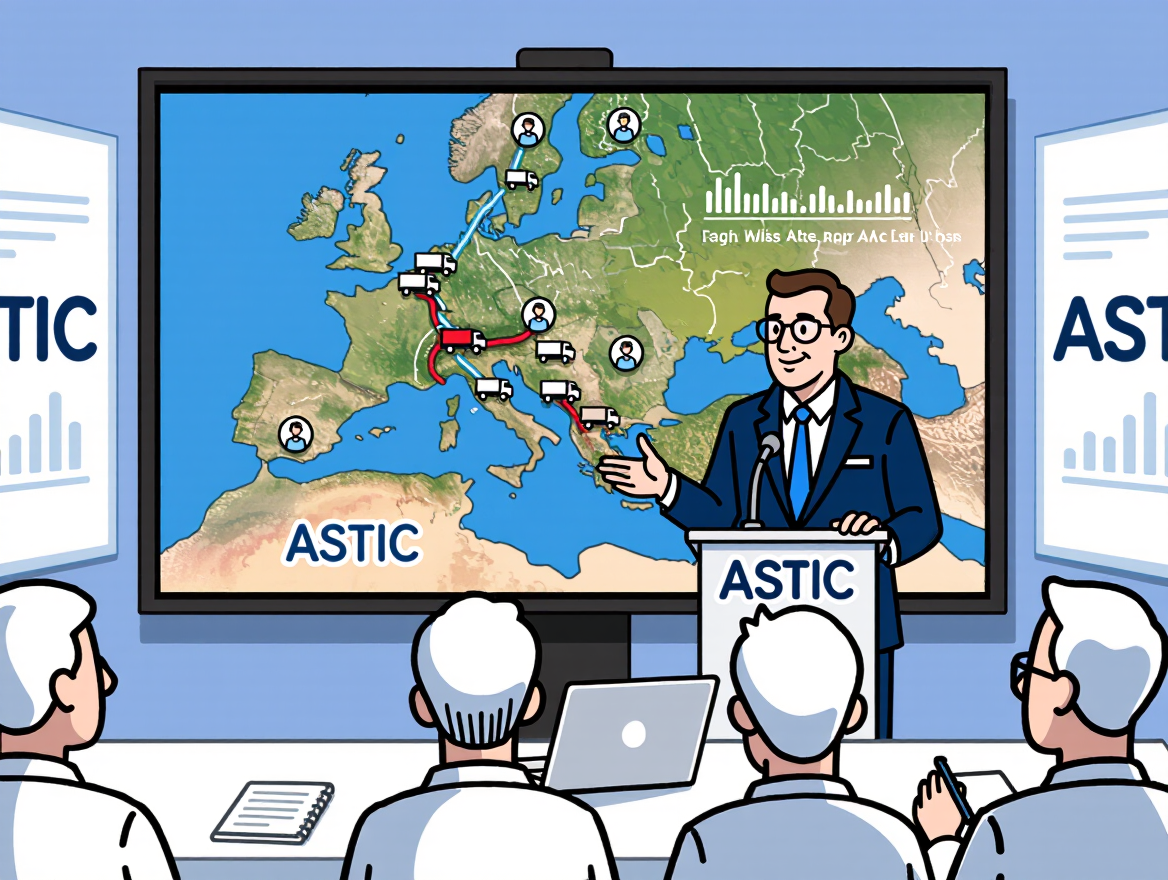 Ramón Valdivia ASTICin näkökulmista maantiekuljetushaasteisiin ja kuljettajien hyvinvointiin.