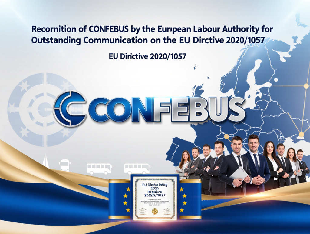 Recognition of CONFEBUS by the European Labour Authority for Outstanding Communication on the EU Directive 2020/1057