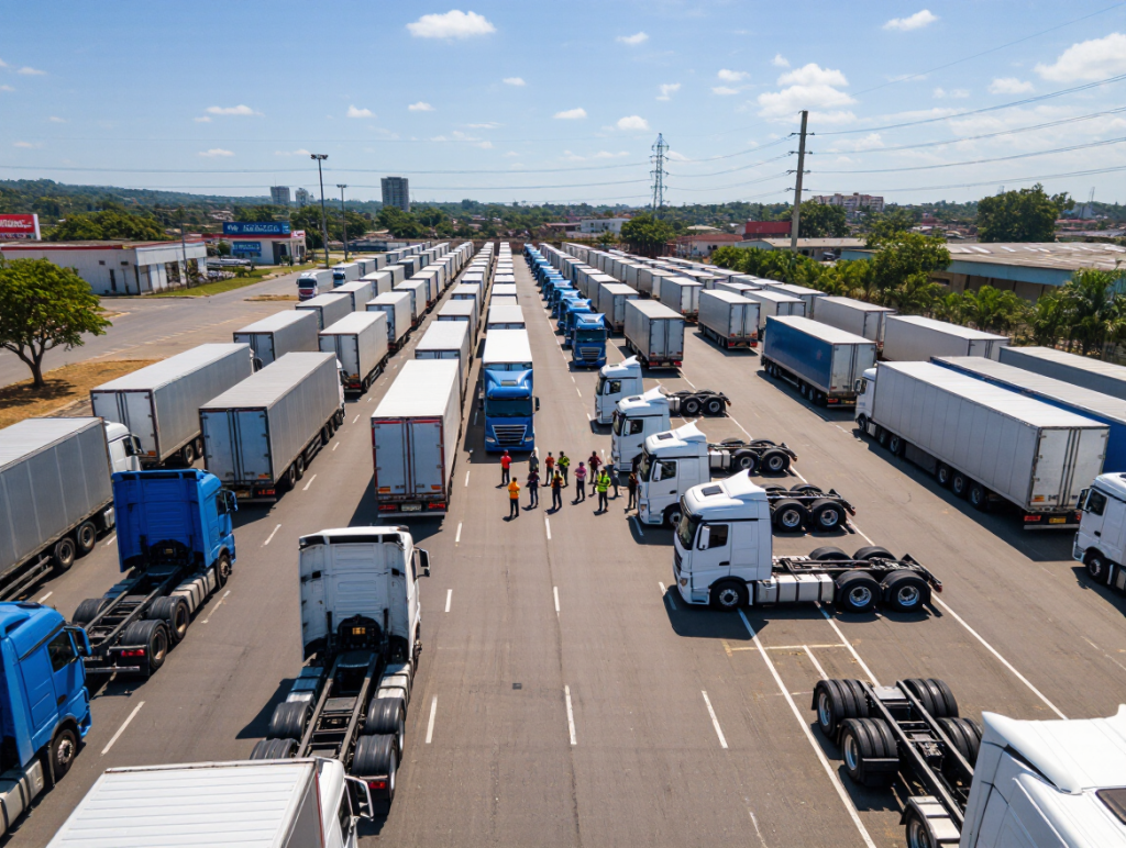 Driver Shortage Grounds Thousands of Trucks in Santa Catarina, Brazil
