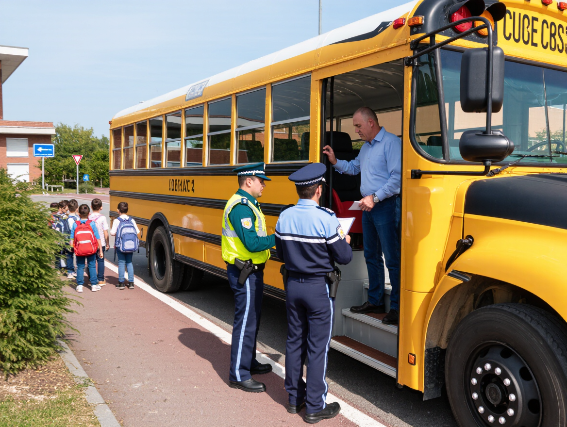 Enhanced checks on school buses: Guardia Civil and local police ramp up enforcement