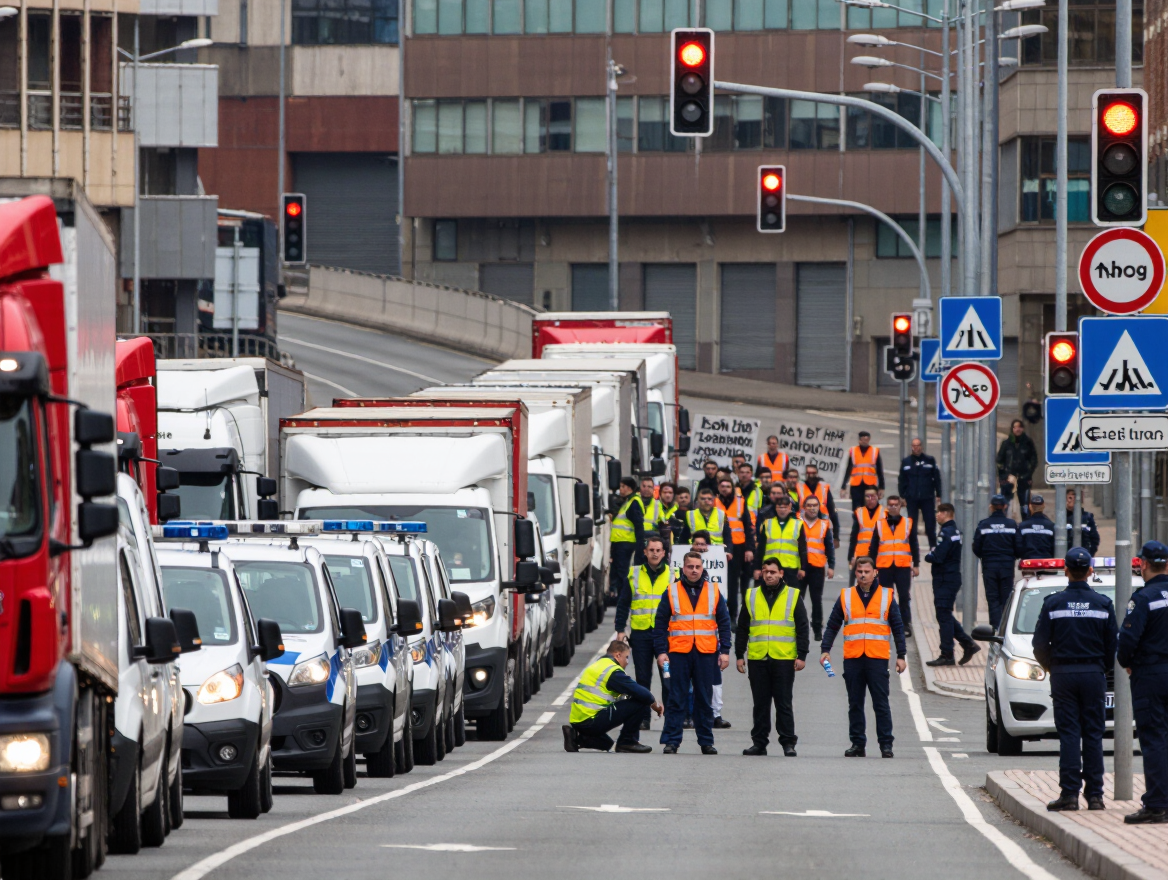 Extended Road Transport and Logistics Strikes Disrupt Operations in Navarra Amidst Stalled Negotiations