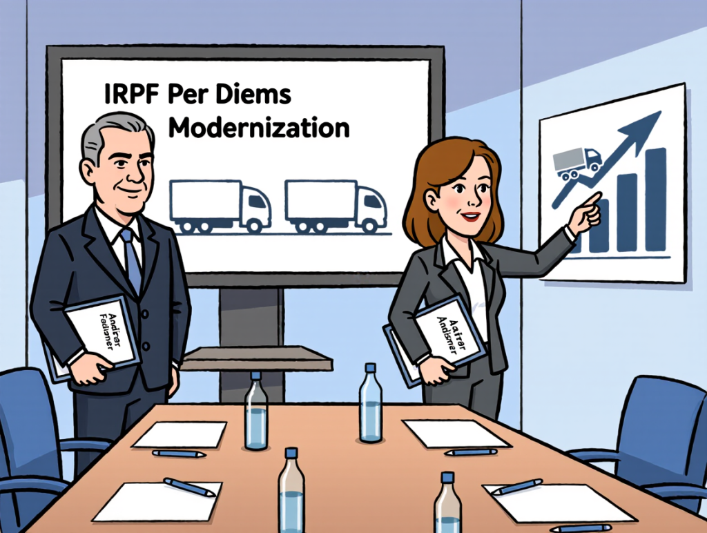 Fenadismer and Anetra Request Modernization of IRPF Per Diems for Road Drivers