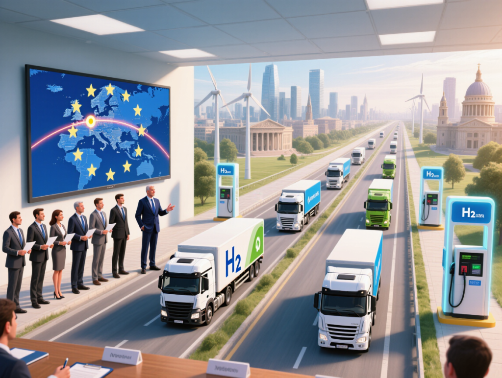 Industry groups urge EU to bridge potential 2026–2027 financing gap for truck and hydrogen refueling infrastructure