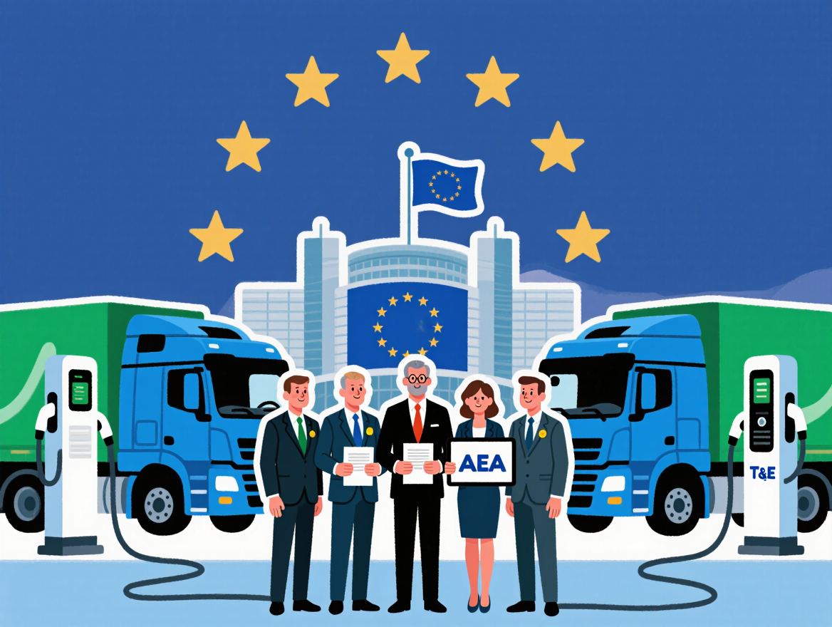 IRU, ACEA and T&E urge the European Commission to guarantee AFIF funding continuity for truck charging
