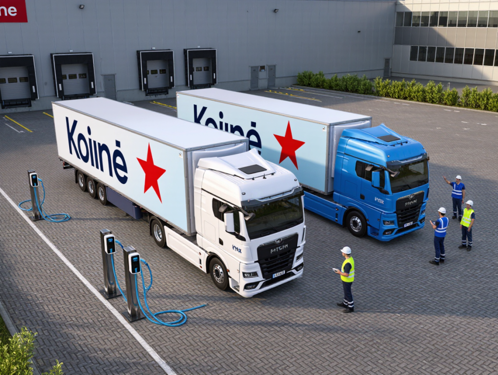 MAN Skickar Två eTGX Elektriska Lastbilar till Koinè för att Förbättra Sanpellegrinos Hållbara Logistik