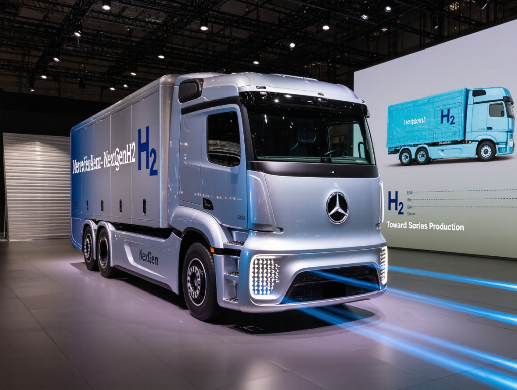 Mercedes‑Benz NextGenH2 unveiled: a hydrogen long‑haul truck moving toward series production