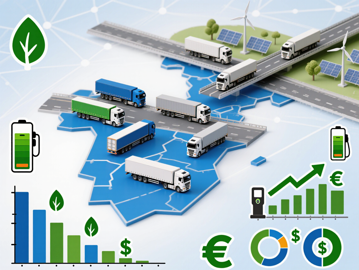 Navegar pelos Desafios da Descarbonização e da Rentabilidade no Setor do Transporte Rodoviário de Mercadorias em Espanha