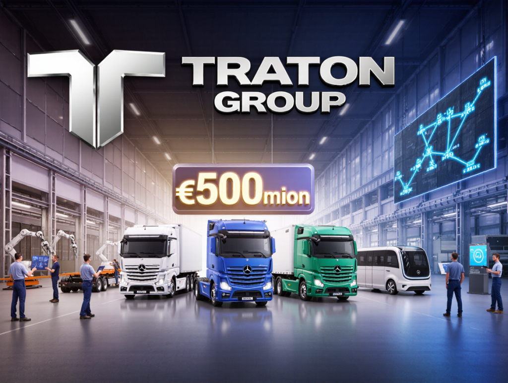 TRATON、5億ユーロの投資でモジュール式車両システムと輸送の進化を促進