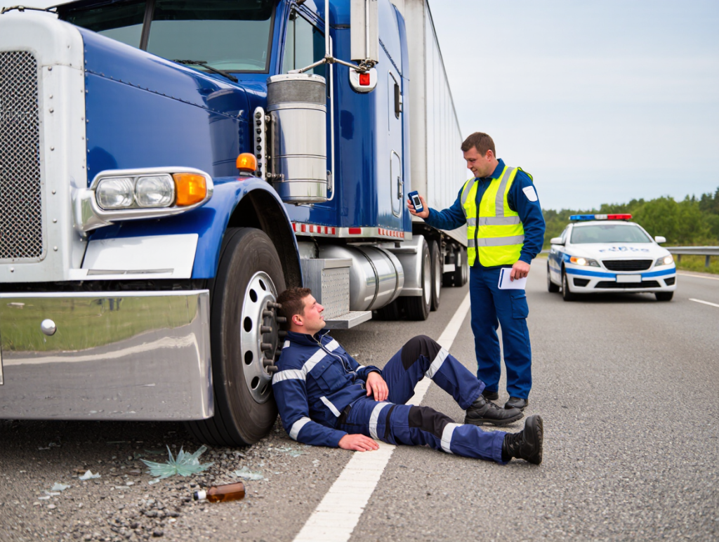 Truck Driver’s Accident on A-5 Highway Linked to Alcohol Level Over Eight Times Legal Limit