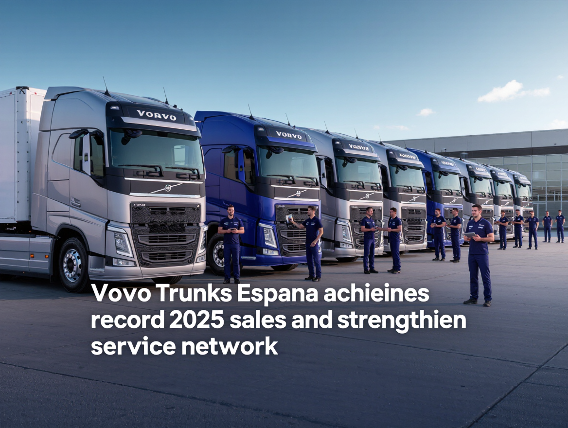 Volvo Trucks España saavuttaa ennätysmyynnin vuonna 2025 ja vahvistaa palveluverkostoaan