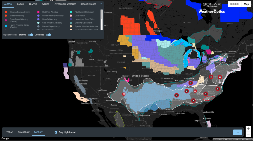How a winter storm could stall freight on I-10, I-20 and I-40 across the Southeast