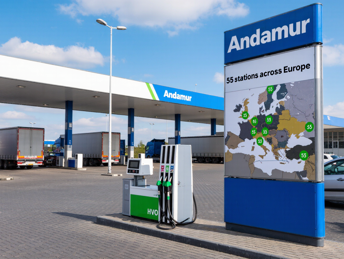 Andamur expands HVO availability across 55 European service stations