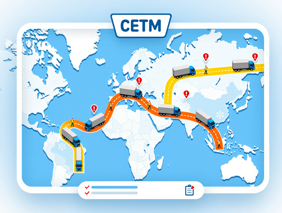 CETM calls for avoiding snow-alert areas and asks shippers to act responsibly