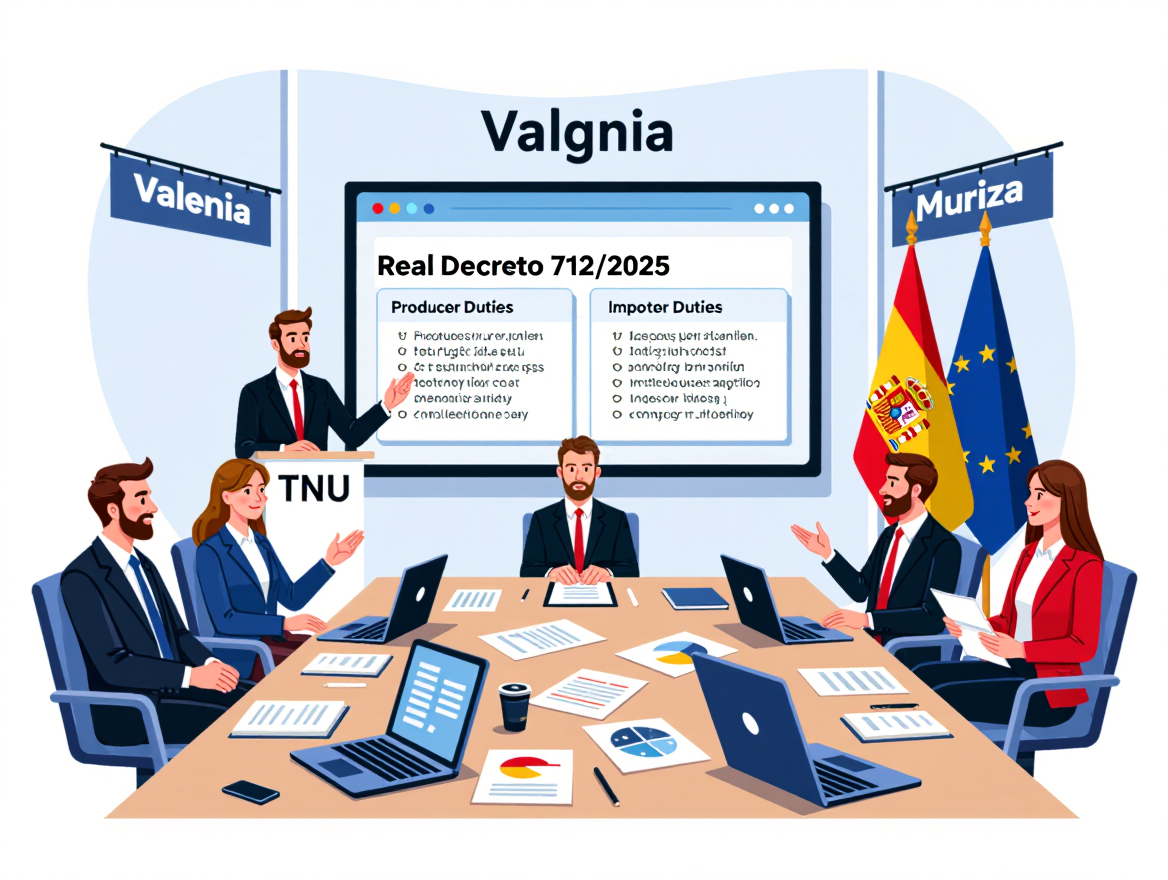 How TNU’s Valencia and Murcia sessions clarify producer and importer duties under Real Decreto 712/2025