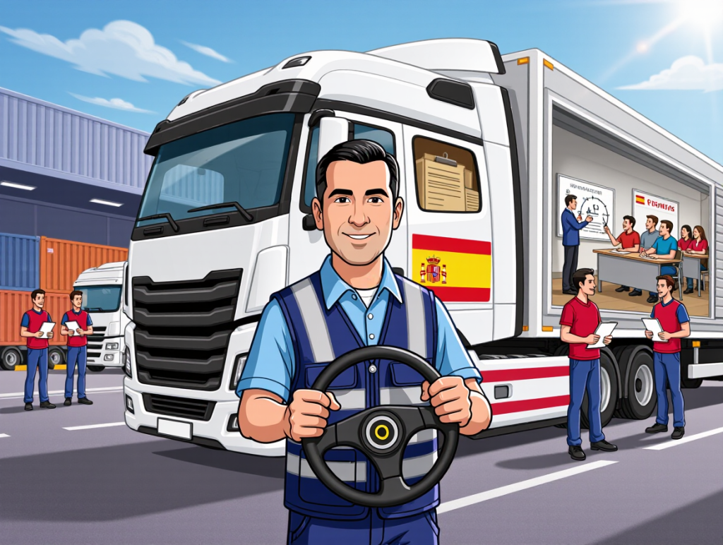 Professional driver deficit pressures Spanish road freight — recruitment and training responses