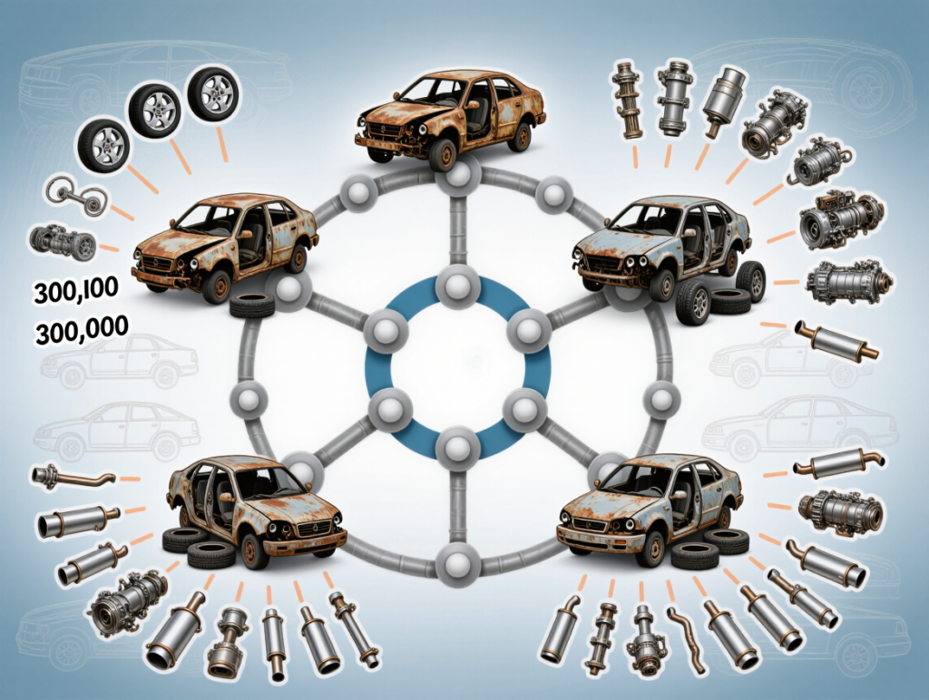 Recomotor scales a circular automotive network after five scrapyard acquisitions and 300,000 recovered parts