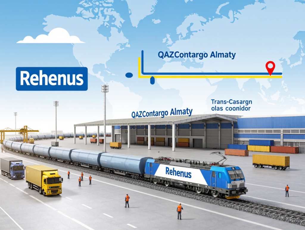 Rhenus launches QAZContargo Almaty: a new rail hub on the Trans‑Caspian corridor
